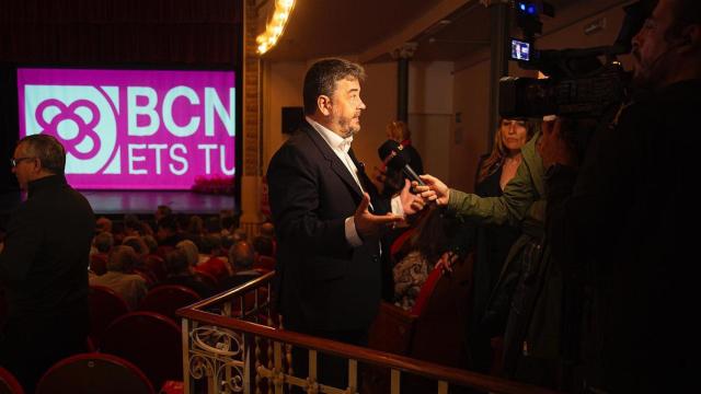 Daniel Voseler, abogado y político, durante un acto de BCN ets Tu