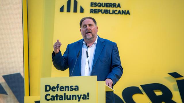 El presidente de ERC, Oriol Junqueras