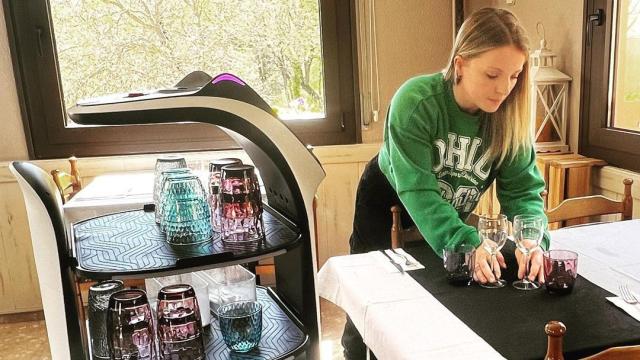 Un robot en un restaurante