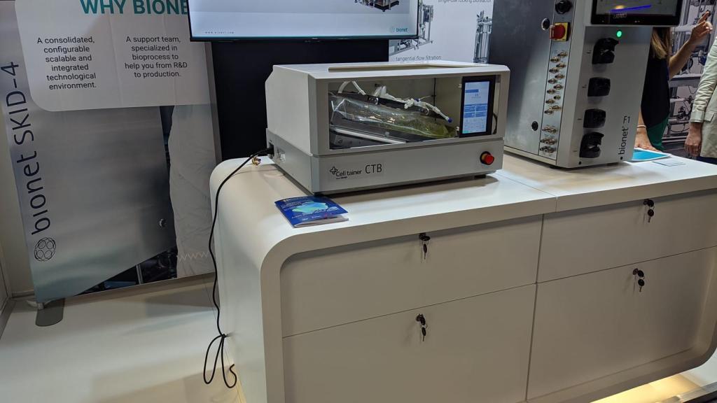 Una empresa expone sus productos en Biospain