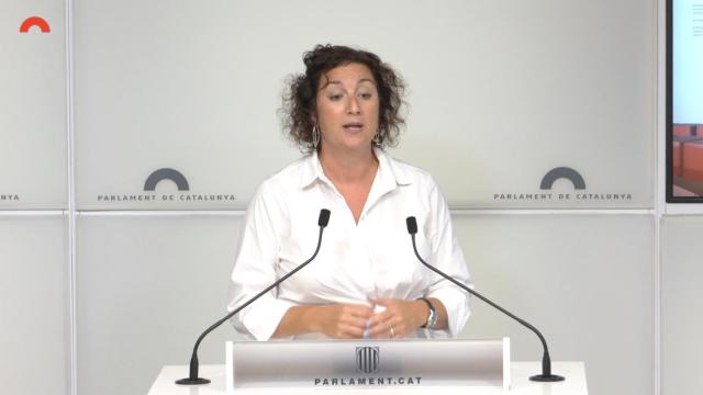 La portavoz del PSC, Alícia Romero, en el Parlament