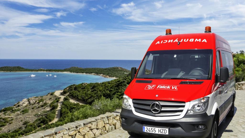 Imagen de una ambulancia de Falck