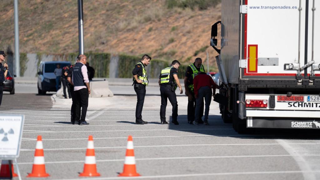 Control dels Mossos d'Esquadra al peatge de Martorell