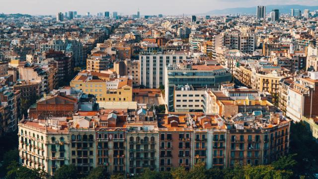 Imagen aérea del Eixample de Barcelona