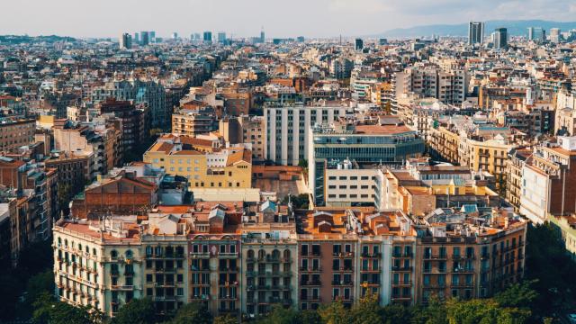 Imagen aérea del Eixample de Barcelona