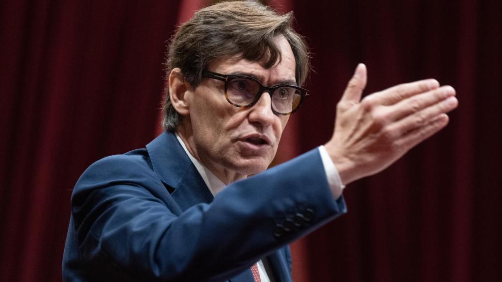 El líder del PSC y jefe de la oposición en Cataluña, Salvador Illa, en el primer Debate de Política General