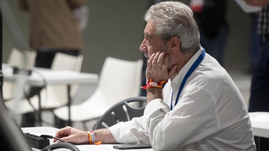 Miguel Ángel Rodríguez en el XVII Congreso del Partido Popular de Madrid en mayo de 2022