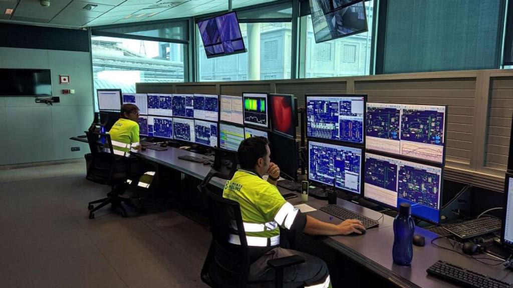 Centro de control de la fábrica de Cementos Molins en Sant Vicenç dels Horts (Barcelona)