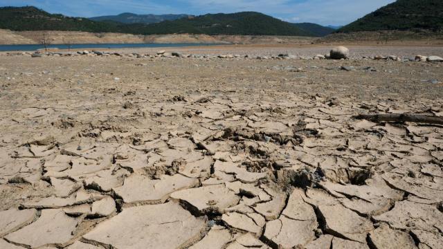 El pantano de Rialb seco