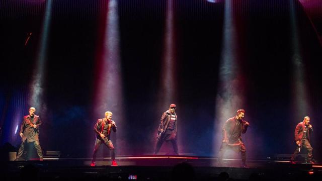 Los Backstreet boys en concierto