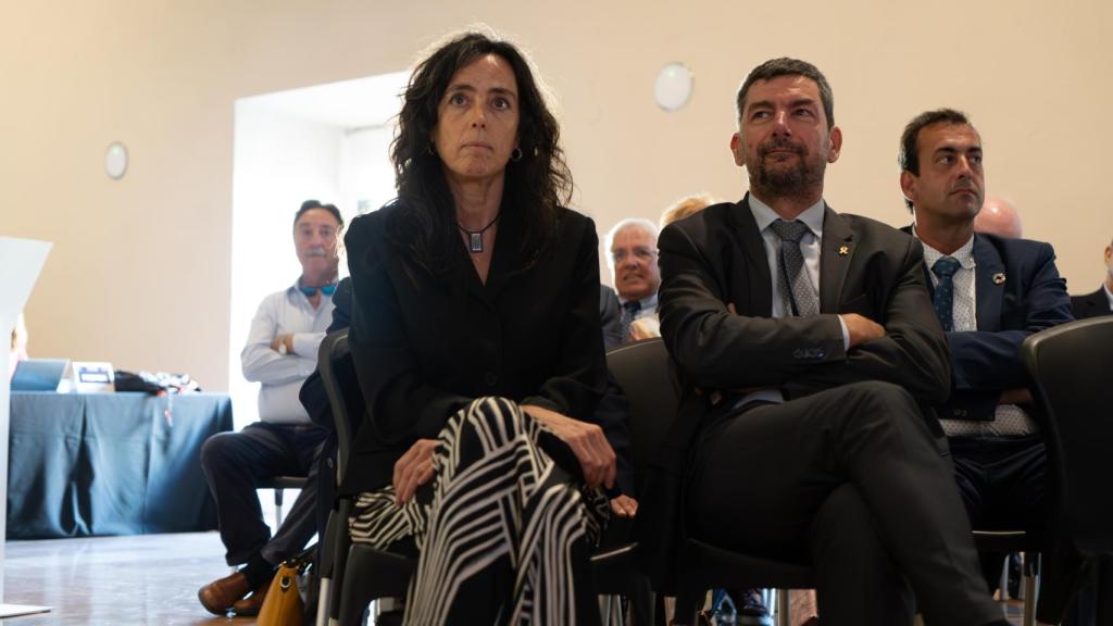 Mònica Roca i Joan Canadell al ple de constitució de la Cambra de Comerç de Barcelona
