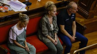 Las gemelas de Sabadell, Dolores y Pilar Vázquez, e Isaac G, autor confeso del crimen y pareja de la segunda