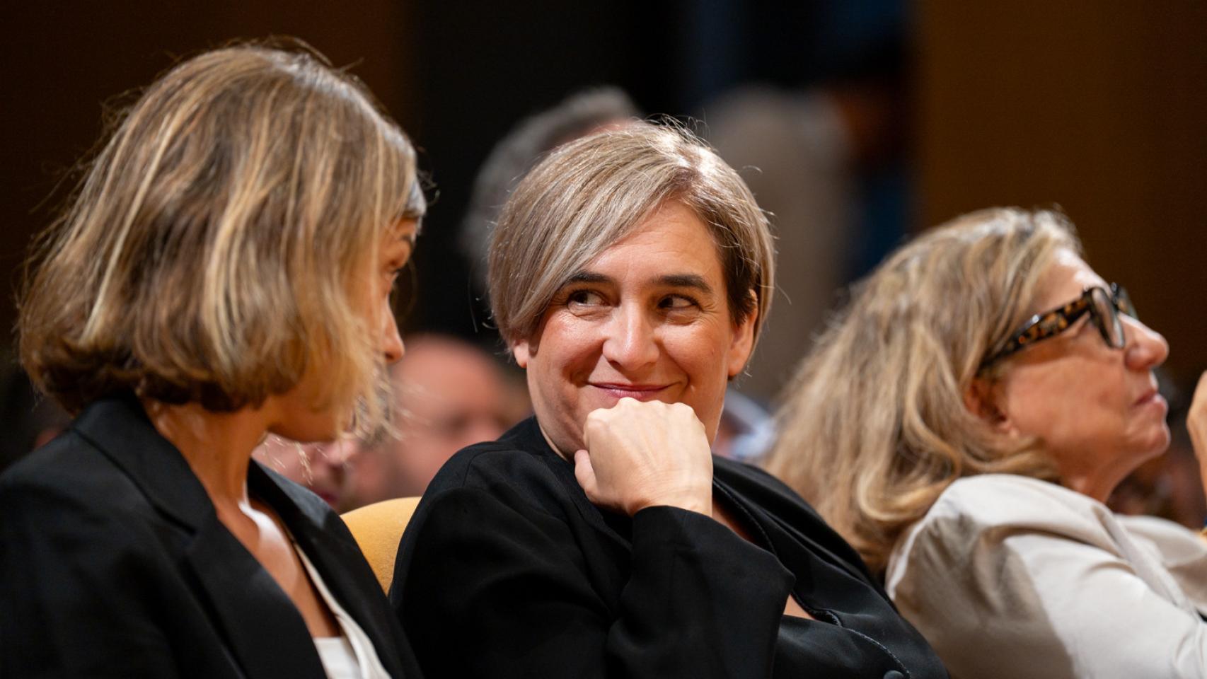 Ada Colau en el acto sobre la amnitía de Sumar en Barcelona