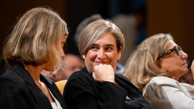 Ada Colau en el acto sobre la amnitía de Sumar en Barcelona