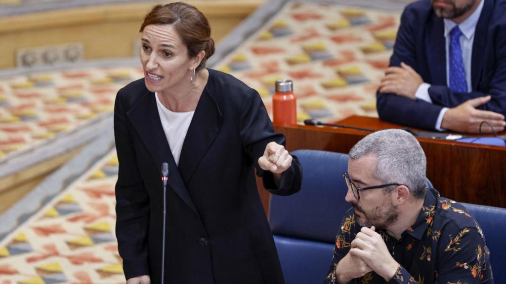 Mónica García (Más Madrid) en la Asamblea madrileña