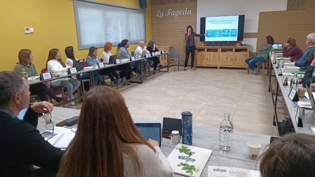 Varios de los asistentes a las jornadas de La Fageda