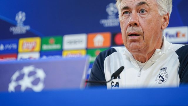 Carlo Ancelotti, en la rueda de prensa previa al Braga-Real Madrid
