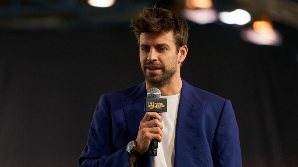 Gerard Piqué, presentando un acto de la Kings League