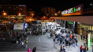 La Estación de Sants, preparada para el simulacro de atentado