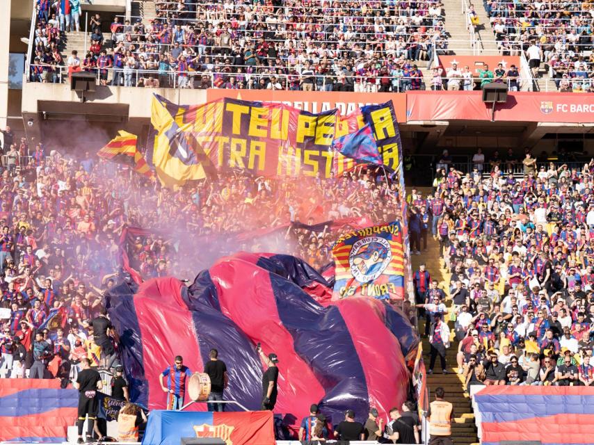 Grada de Animació en el clásico Barça - Real Madrid
