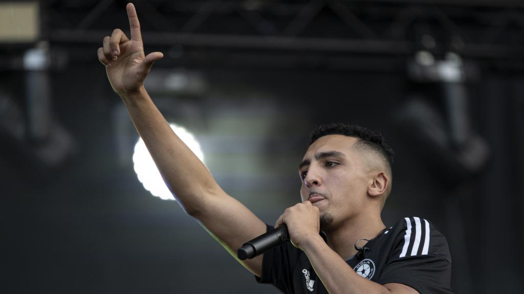 El rapero Morad, en un concierto