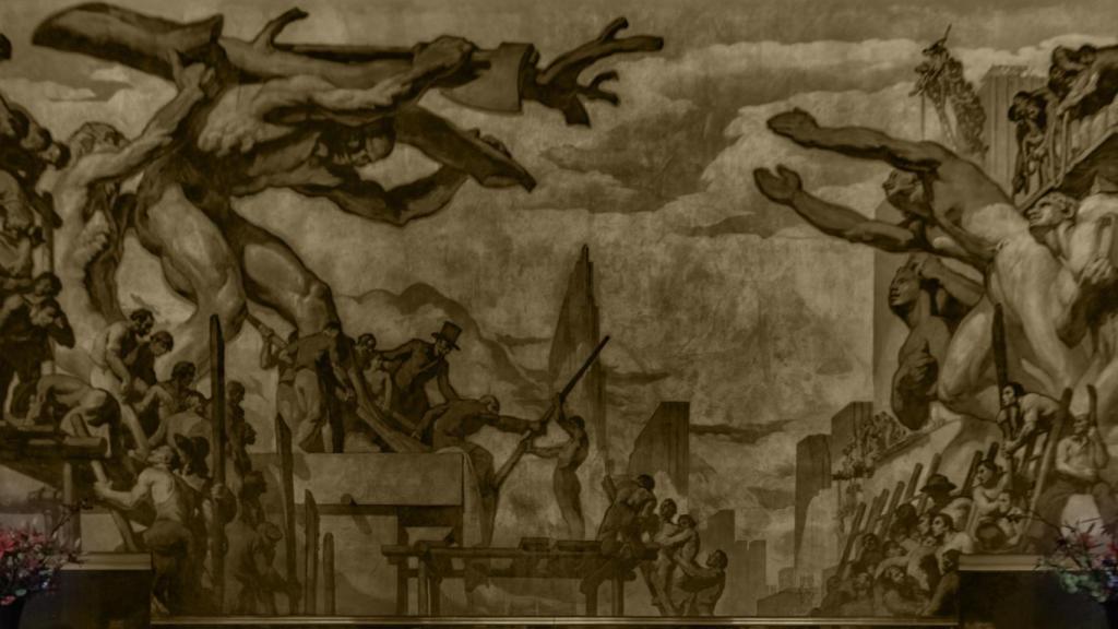 Mural de Sert en el Rockefeller Center