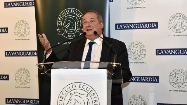 Jordi Hereu, presidente de Hispasat, en el Círculo Ecuestre de Barcelona