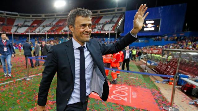 Luis Enrique, durante su etapa como entrenador del Barça
