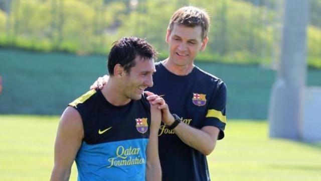 Messi y Tito Vilanova
