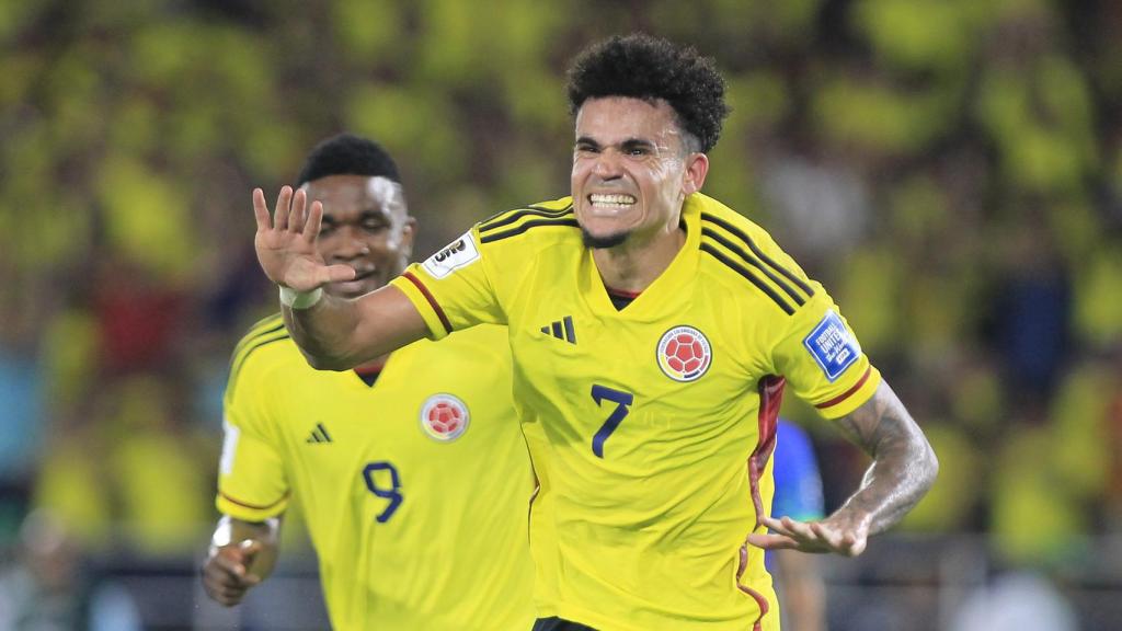 Luis Díaz, autor de goles contra Brasil, en las eliminatorias de la Conmebol