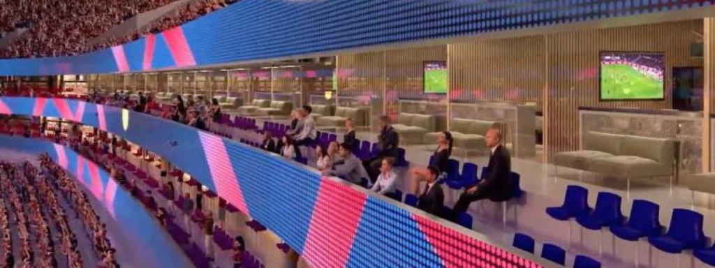 Los palcos Vip del nuevo Camp Nou, mejores que los del Bernabéu