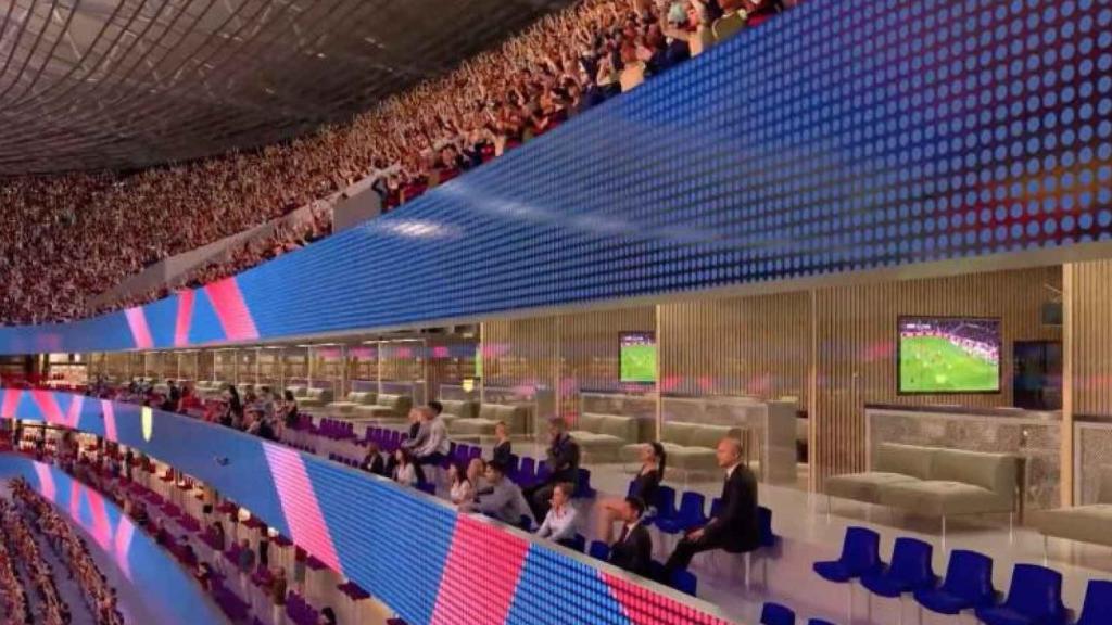 Los palcos Vip del nuevo Camp Nou, mejores que los del Bernabéu
