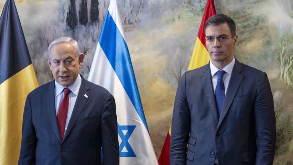 El president del Govern espanyol, Pedro Sánchez, i el president israelià, Benjamin Netanyahu