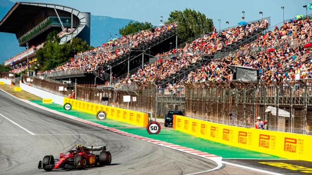 Imagen de una carrera de F1 en el Circuito de Barcelona-Barcelona