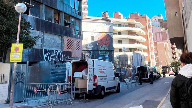 Imagen del vaciado de El Kubo y La Ruïna en La Bonanova el sábado