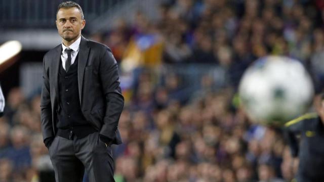 Luis Enrique, en su etapa como entrenador del Barça