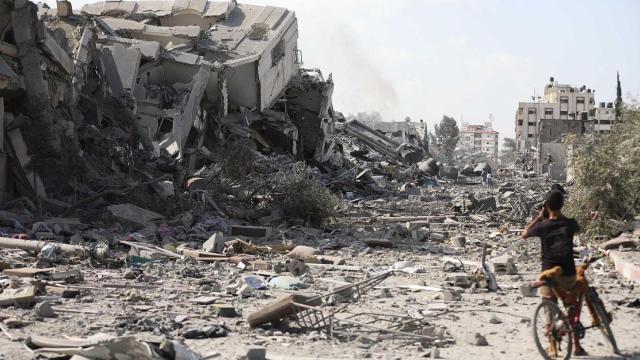 Edificios bombardeados en Gaza
