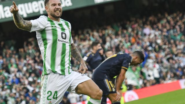 Ruibal celebra su gol al Real Madrid