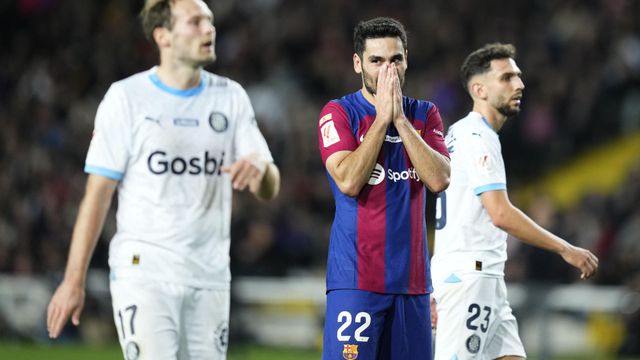 Ilkay Gundogan lamenta una ocasión fallada contra el Girona