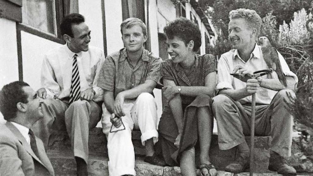Emilio Sanz de Soto, Pepe Carleton, Truman Capote, Jane i Paul Bowles a Tànger