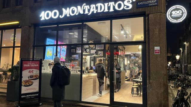 Entrada del primer 100 Montaditos de Amsterdam