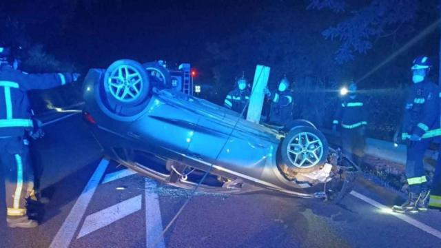 Accidente en la carretera de la Arrabassada