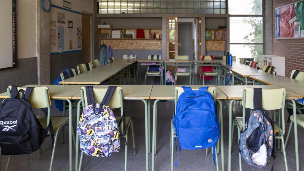 Aula de 5è de primària de l'Escola Mas Casanovas, Barcelona