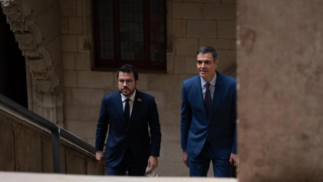 Reunión Pedro Sánchez y Pere Aragonès