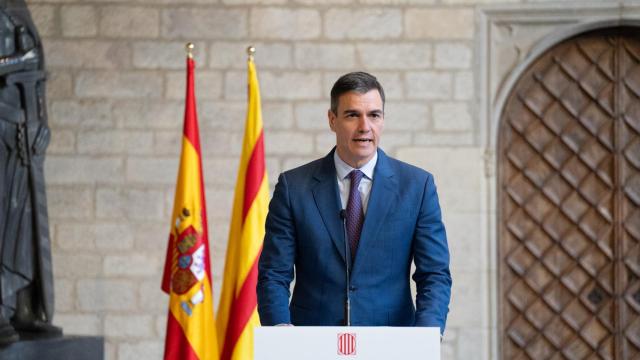 Rueda de prensa tras el encuentro de Pere Aragonès y Pedro Sánchez en Barcelona
