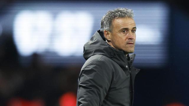 Luis Enrique, durante un partido del Paris Saint-Germain