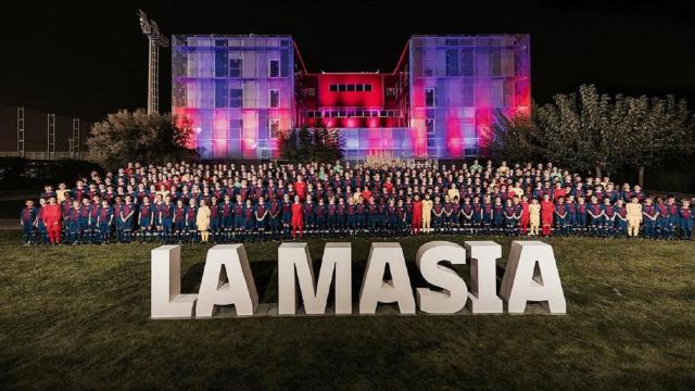 Una foto de archivo de los jugadores que forman parte de la Masía del Barça