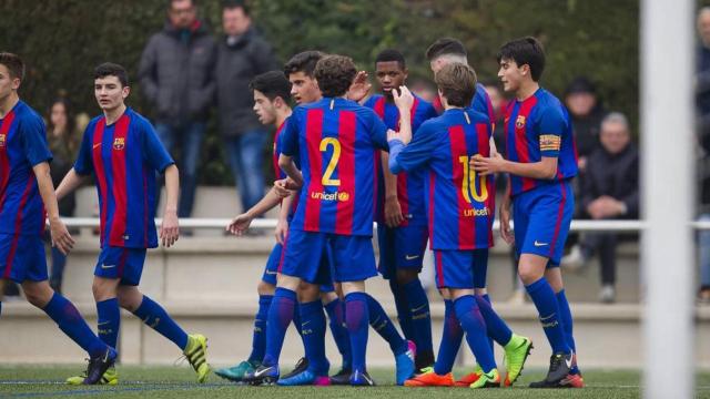 Una imagen de archivo del Cadete B del Barça