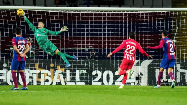 El paradón de Iñaki Peña contra el Atlético de Madrid
