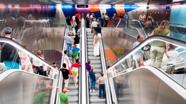 Imagen de una estación de Metro de TMB